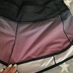 Like new Lululemon ombre speed up short size 6. Mid rise.Swim version H2O.